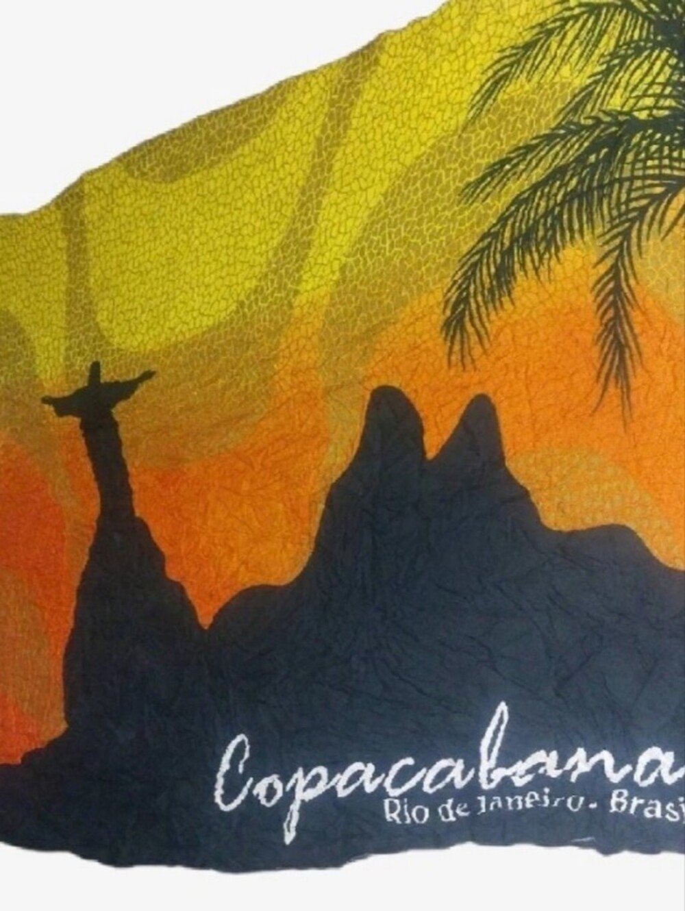 Copacabana Beach Towel in Yellow and Orange Sunset